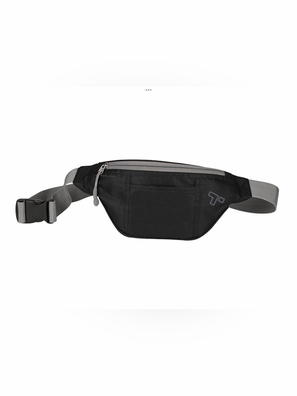 Travelon Black and Gray Waist Belt Bag